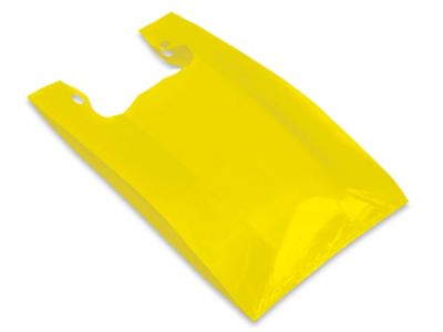 T-Shirt Bags - 12 x 7 x 22", Yellow S-9690Y