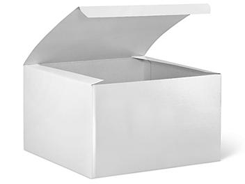 Gift Boxes - 9 x 9 x 5 1/2", White Gloss S-9694