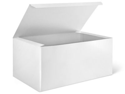 6 1/2 x 6 1/2 x 1 5/8 White Gloss Gift Box