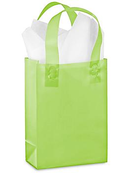 Frosty Shoppers - 5 3/4 x 3 1/4 x 8 3/8", Rose, Lime S-9697LIME
