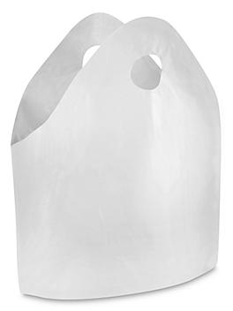 Gusseted Take-Out Bags - 1.4 Mil, 19 x 18 x 9 1/2", White S-9700
