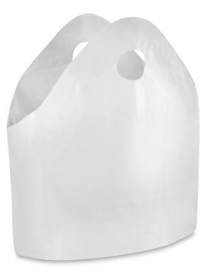 Gusseted Take-Out Bags - 1.4 Mil, 21 x 18 x 10", White S-9701