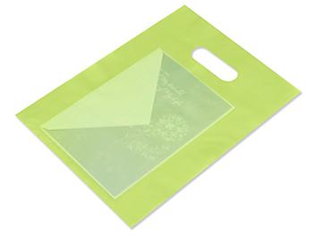 Frosty Merchandise Bags - 9 x 12", Lime S-9709LIME