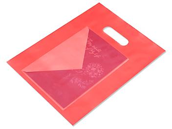 Frosty Merchandise Bags - 9 x 12", Red S-9709R