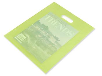 Frosty Merchandise Bags - 12 x 15", Lime S-9710LIME