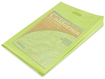 Frosty Merchandise Bags - 14 x 3 x 21", Lime S-9711LIME