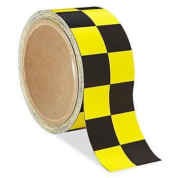 Checkerboard Tape - 2" x 18 yds, Yellow/Black S-9723