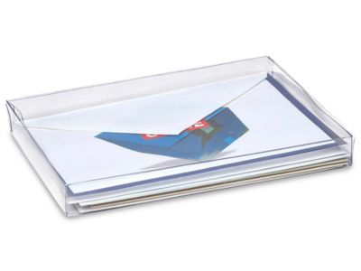 Clear Lid Boxes with Clear Base - 6 11/16 x 4 7/8 x 3/4" S-9725