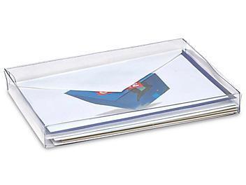 Cajas con Tapa Transparente y Base Transparente - 6 11/16 x 4 7/8 x 3/4" S-9725
