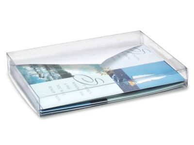 Clear Lid Boxes with Clear Base - 7 1/2 x 5 1/2 x 1" S-9726