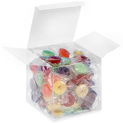 Clear Vinyl Boxes - 4 x 4 x 4" S-9730