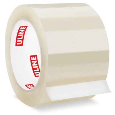 Cinta Adhesiva de PVC para Sellado de Cajas - Grosor 2.2 Mil, 2 x 55  yardas, Canela S-661 - Uline