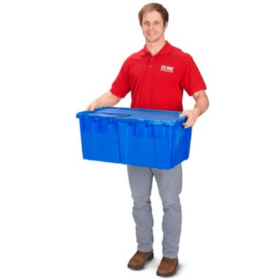 Trueliving 5 Gallon Blue Plastic Tote with Lid