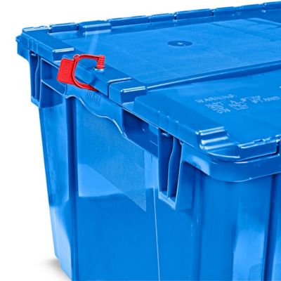 Trueliving 5 Gallon Blue Plastic Tote with Lid