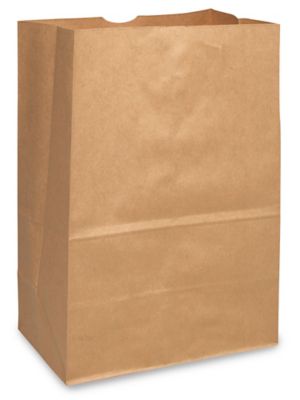 Paper Grocery Bags - 12 x 7 x 17", 66 lb, 1/6 Barrel, Kraft S-9751