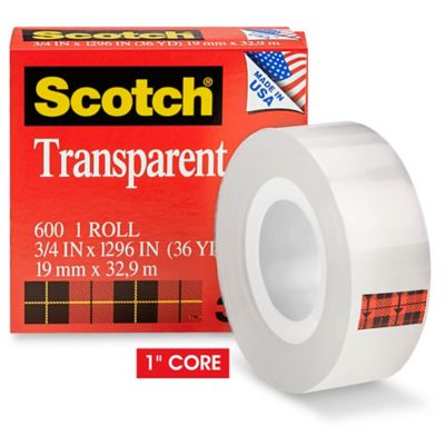 Transparent Tape Refills, 3/4 x 1,296, Clear, Pack Of 16 - Zerbee