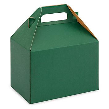 Gable Boxes - 8 x 4 7/8 x 5 1/4", Green S-9798G
