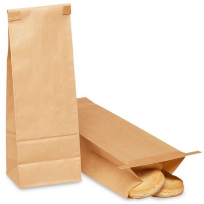 Bakery Bags - Plain Front, 3 3/8 x 2 1/2 x 10 7/8", Kraft S-9800