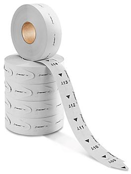 Take-A-Number System - Ticket Rolls, White S-9802W
