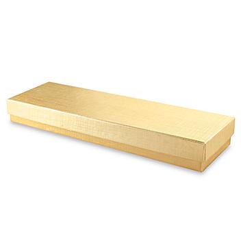 Jewelry Boxes - 8 x 2 x 7/8", Gold S-9817GOLD