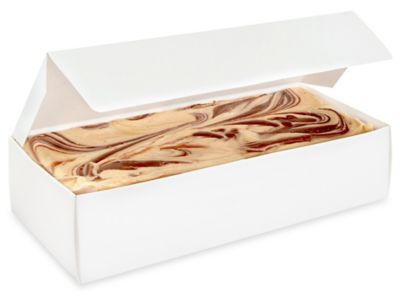 Candy Boxes - 1/2 lb. White Gloss