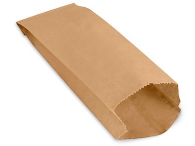 Kraft Paper Shopping Bags - 14 x 10 x 15 1/2, Take Out S-9661 - Uline