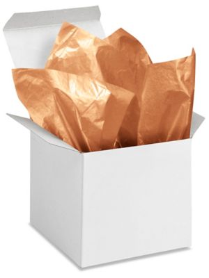 Metallic Copper Tissue Paper, 20x30, Bulk 200 Sheet Pack