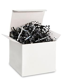 Crinkle Paper - 10 lb, Metallic Blend, Silver and Black S-9834BL/SIL