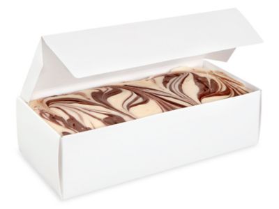 2 lb Candy Boxes - 8 7/8 x 3 3/4 x 2 3/8", White S-9835