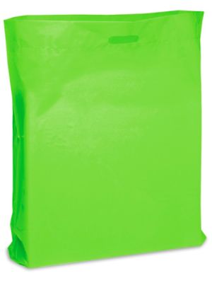 Die Cut Handle Bags - 24 x 24 x 5", Lime S-9838LIME