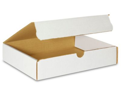 9 x 6 1/2 x 1 3/4" White Literature Mailers S-9849