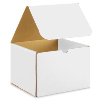 8 x 8 x 6" White Indestructo Mailers S-9854