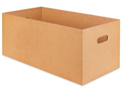 Economy Cardboard Corrugated File Storage Boxes 24 x 12 x 10, 12 Case  Pack