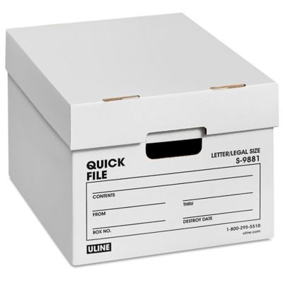 Quick File Storage Boxes - 15 x 12 x 10