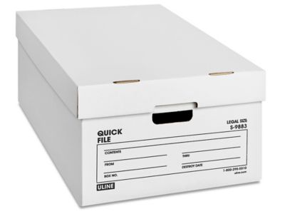 Quick File Storage Boxes - 24 x 15 x 10" S-9883