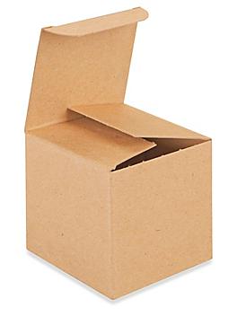 Reverse Tuck Cartons - Kraft, 3 x 3 x 3" S-9888