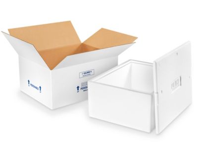 10x10x10 Insulated Shipping Box with 3/4 Foam 7 Pack - TSK Supply