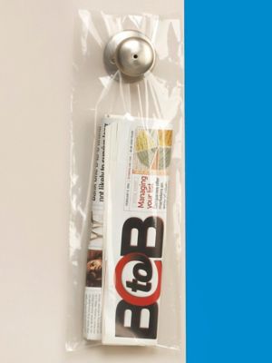 6 x 16" 1.5 Mil Clear Doorknob Bags S-9923