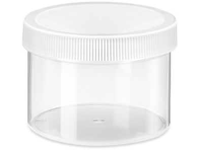 Clear Wide-Mouth Threaded Jars # 8 Oz. 70 mm cap - Pkg/48