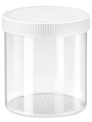 16 oz Clear Polypropylene Soup Container with LDPE Lid - 4 1/2Dia x 3D