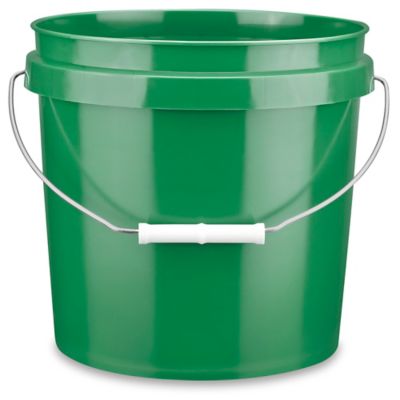 Plastic Pail - 2 Gallon, White S-9941W - Uline