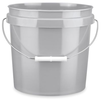 Plastic Pail - 2 Gallon, Gray S-9941GRAY
