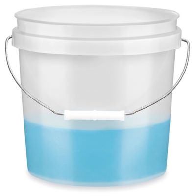 Plastic Pail - 2 Gallon, Blue S-9941BLU - Uline