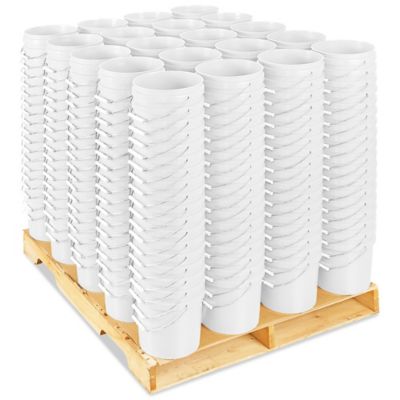  Seau en plastique – Lot de palette, 2 gallons