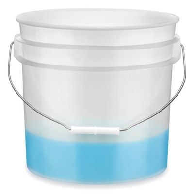 5 Gallon Blue Plastic Buckets | 3 Pack | HDPE Plastic | Super Heavy Duty 90  Ml