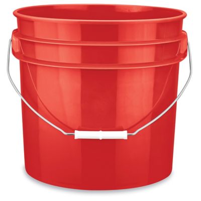 Plastic Pail - 3.5 Gallon, Green S-9942GR - Uline