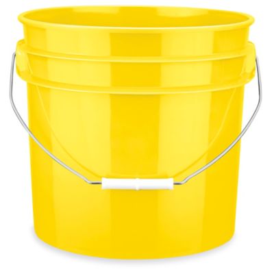 Plastic Pail - 3.5 Gallon, Black S-9942BL - Uline