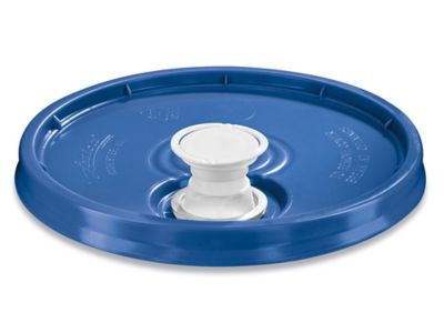 Couvercle avec bec verseur pour seaux en plastique de 3,5, 5, 6 et 7 gallons – Bleu