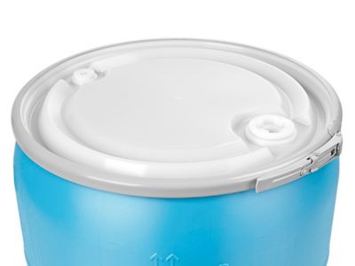 Pots et autres, Baril standard plastique bleu 180 kg 57GL