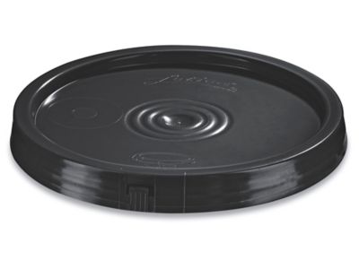 Couvercle standard pour seau en plastique de 2 gallons – Noir